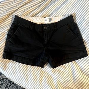 Old Navy Black Chino Shorts